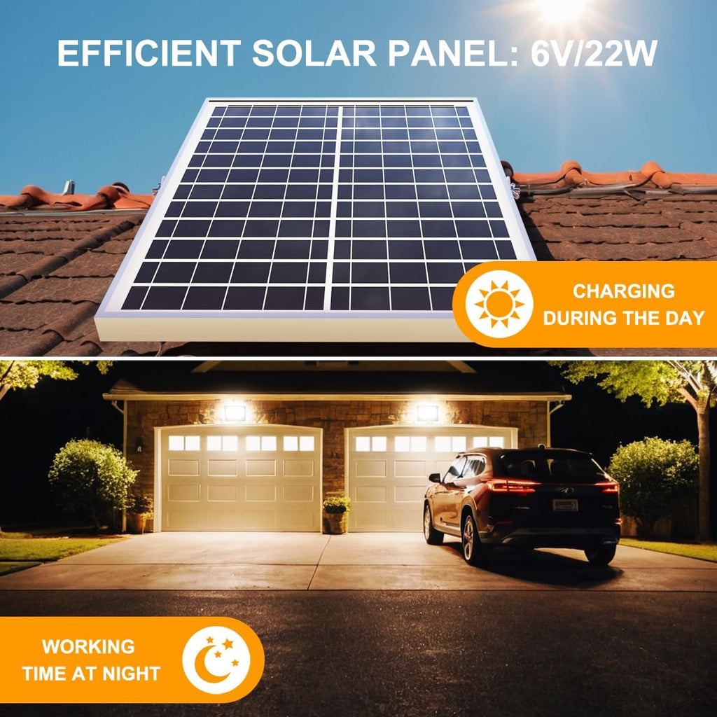 Solar Flood Light Outdoor, 1500LM 6000K Bright Floodlights, IP65 Waterproof Solar Power Security Light, Auto Dusk to Dawn with Remote Control for Yard, Street, Garden, Garage, Shed.