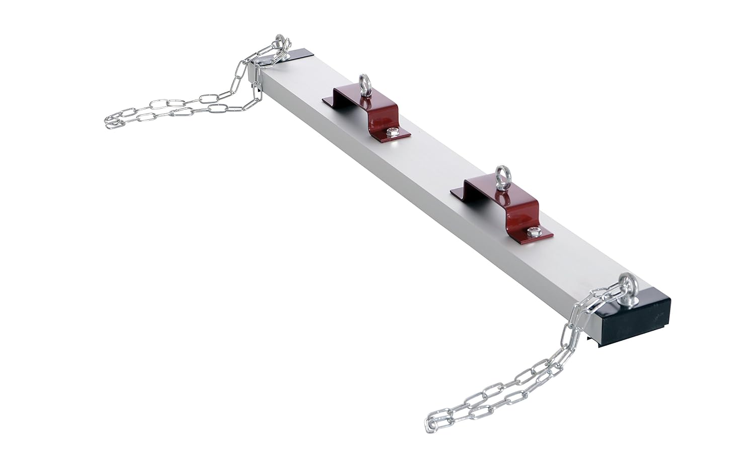 Vestil HDFMS-48 Steel Forklift Heavy Duty Sweeper Magnet 48 in. Sweep Width 100 Lb. Capacity Silver
