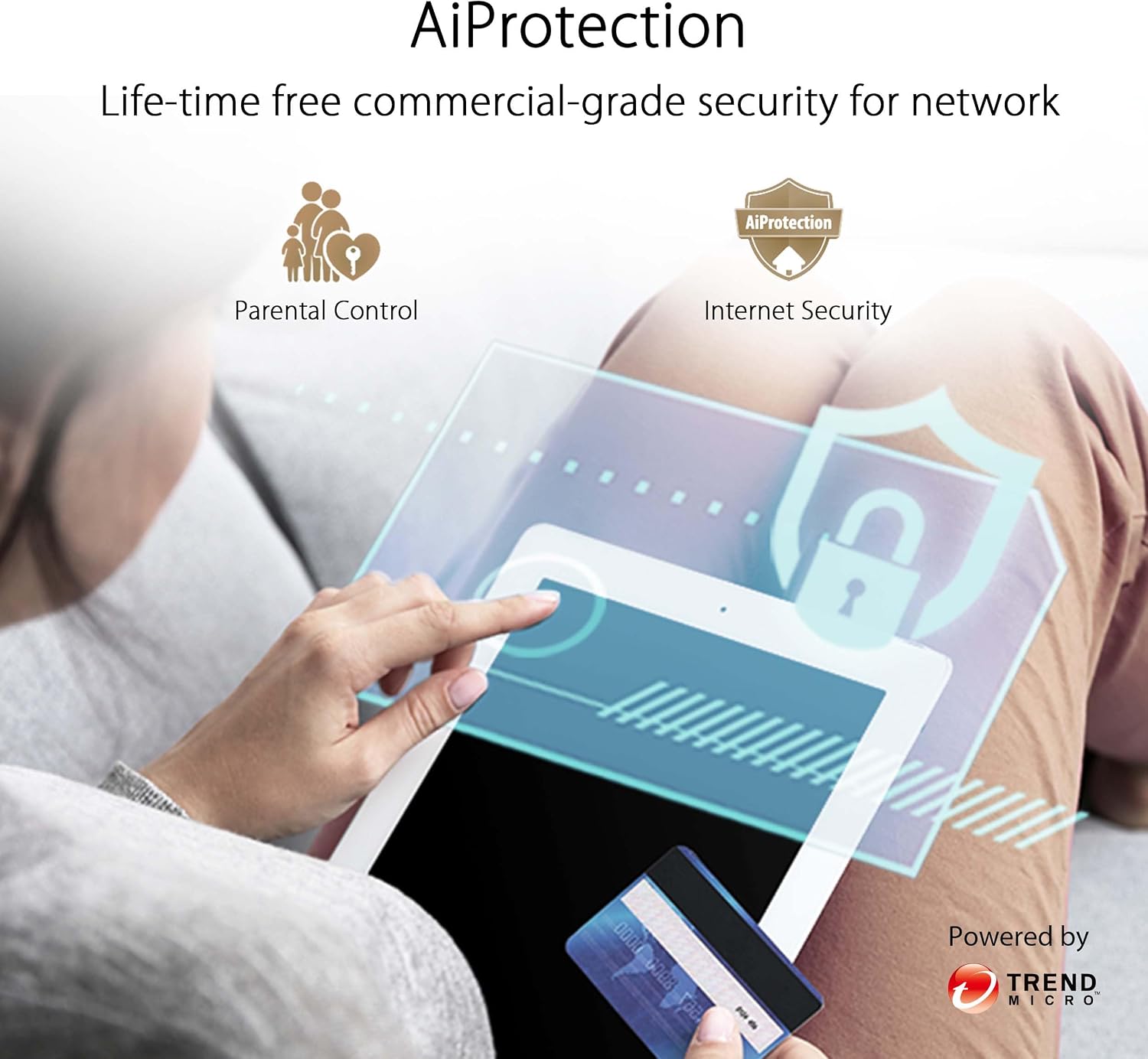 ASUS ZenWiFi AX Hybrid(XC5) AX3000 + MoCA 2.5 Mesh WiFi 6 System (1pk) - Whole Home Coverage up to 2,400 Sq.Ft. & 2+ Rooms for Thick Walls, AiMesh, Lifetime Security, Easy Setup