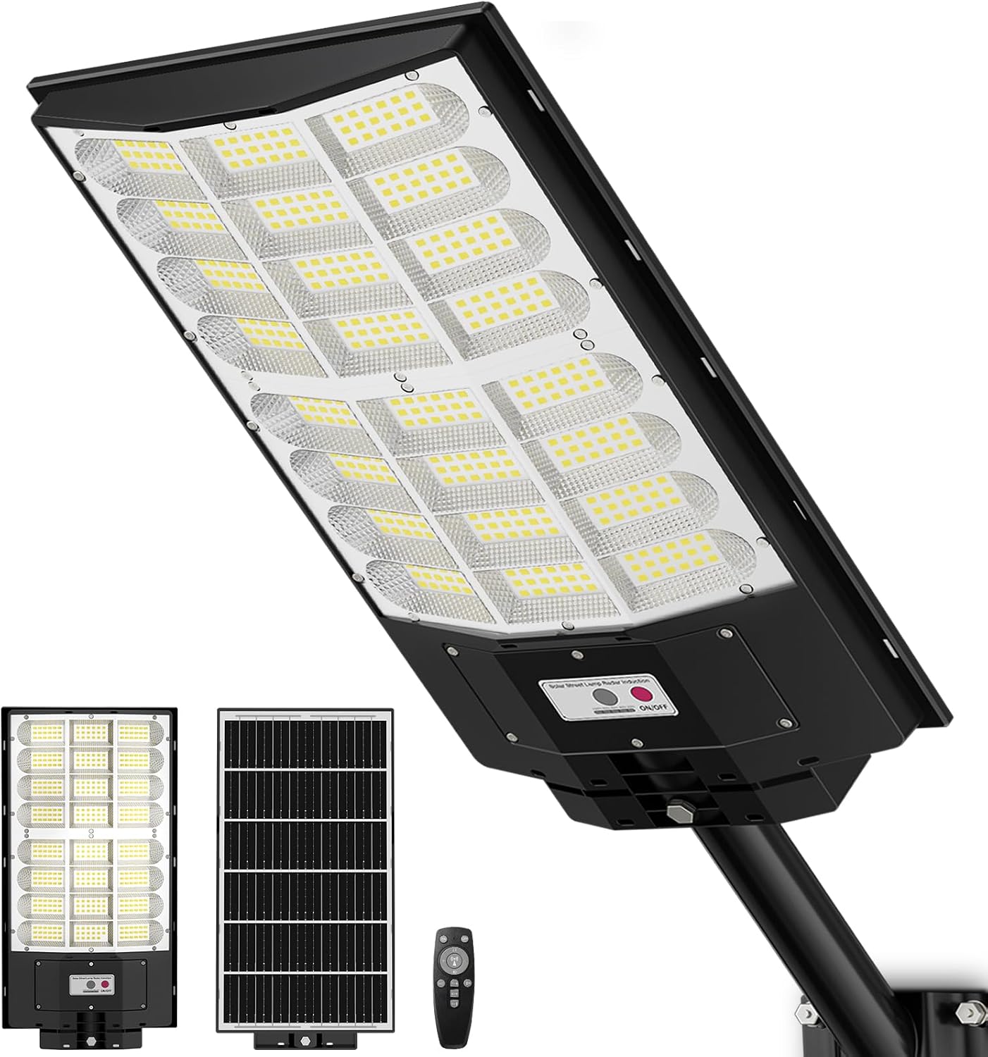 9800W Solar Street Light, Solar Street Lights Outdoor Waterproof IP67, Outdoor SolarLamp with Motion Sensor & Dusk to Dawn - Durable, Energy-Efficient SolarLighting for Garden, Yard, Driveway