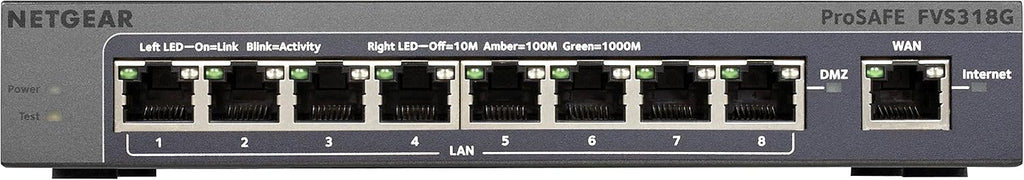 Netgear ProSafe Router, 8-Port Switch, Integrated (FVS318G-200NAS)