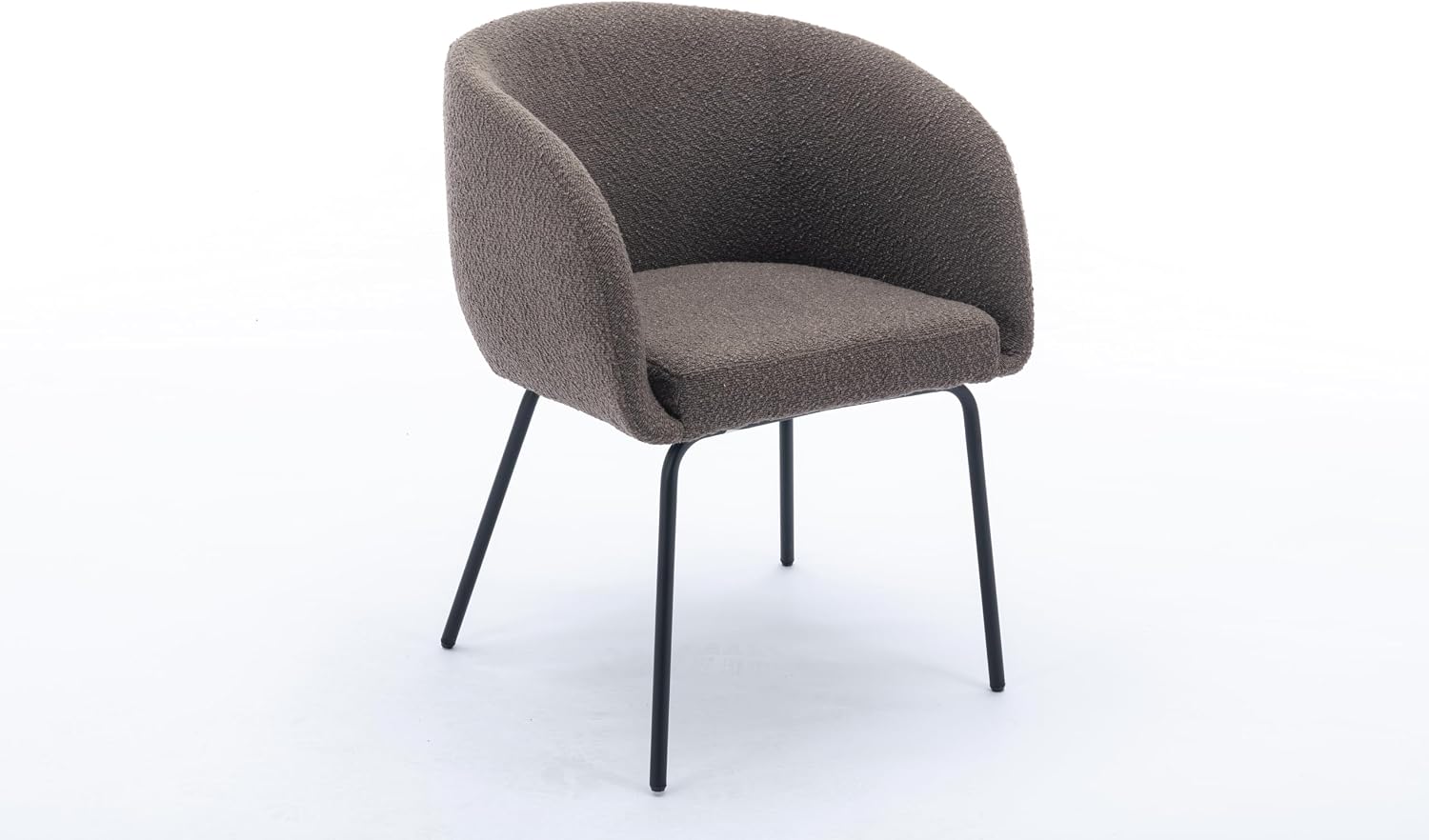 Luxury Velvet Swivel Dining Chairs Set of 2 Beige Chairs for Living Room or Bedroom Single Light Luxury Design Metal Legs Elegant Furniture for Home Décor (Brown Single)