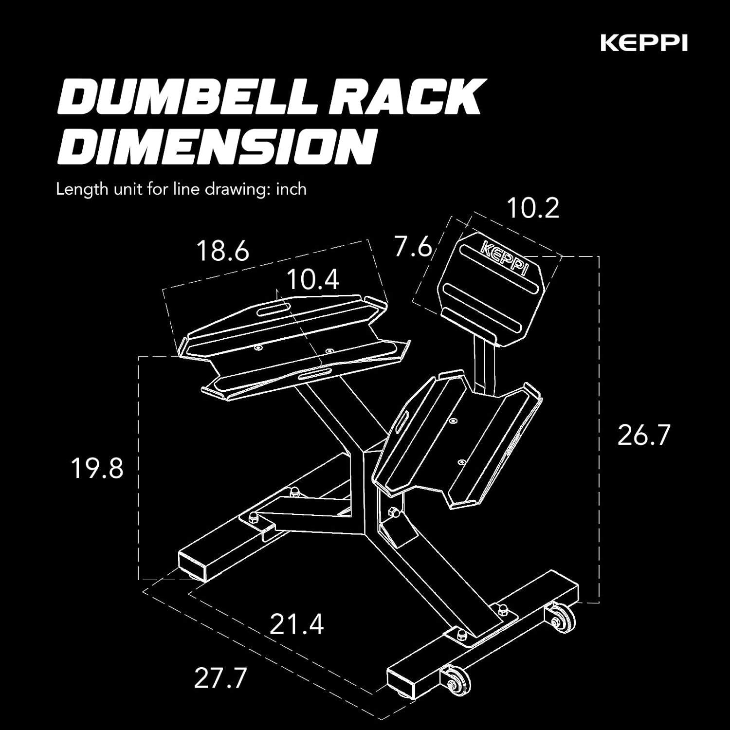 Adjustable Dumbbell Rack with Tablet Stand, 330LB Capacity Weight Rack Stand for Home Gym, Fitness Dumbbell Holder, Strength Training Weight Rack Stand with Non-Slip Silicone Tray, Straps, Wheels