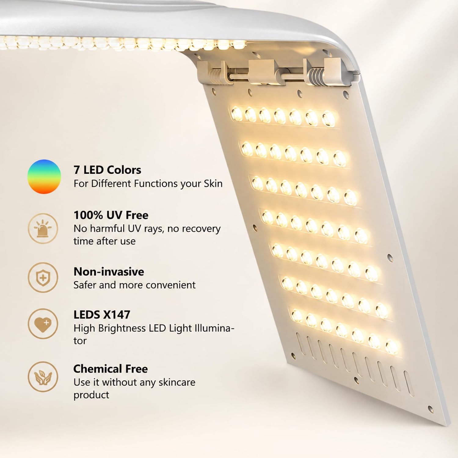 Red Light Therapy for Face,Red Light Therapy,Led Light Therapy for Face,7 Colors Light Therapy for Body Skin Care at Home