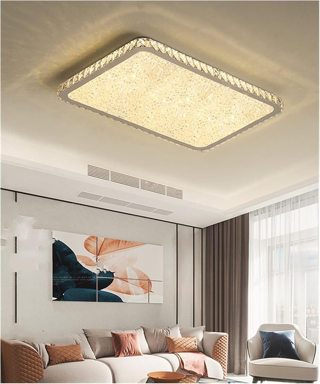 BayDe LED Modern Chandelier Lamp, Modern Crystal Chandelier Lighting Lustre Cristal Circular Square Chandeliers Ceiling Lustres De Cristal Luminarias,Modern LED Chandelier, Wall Lamps