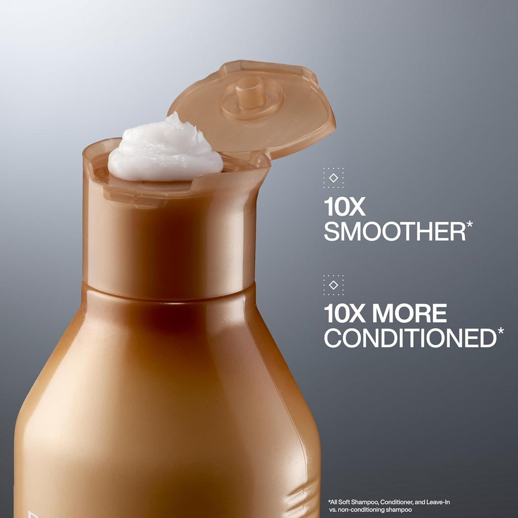 Redken All Soft Conditioner - Moisturizes & Hydrates Dry, Brittle Hair, Softens, Smooths & Adds Hair Shine, Conditioner & Detangler