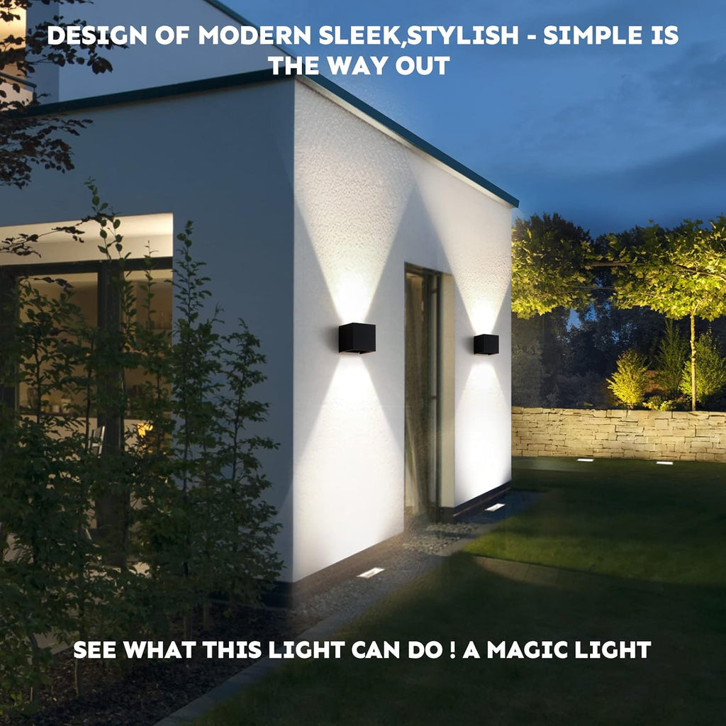 Modern Wall Lights 4 PCS LED Wall Pack Light Waterproof Outdoor Sconces for Porch Patio