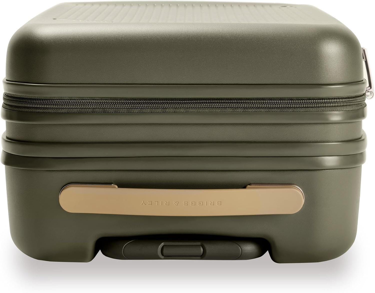 Briggs & Riley Essential 22' Carry On Expandable Spinner - Luggage for Travel, Suitcases with Wheels, Hardside Rolling Bag for Men & Women, Self-Repairing Zipper - Sympatico Collection, Olive