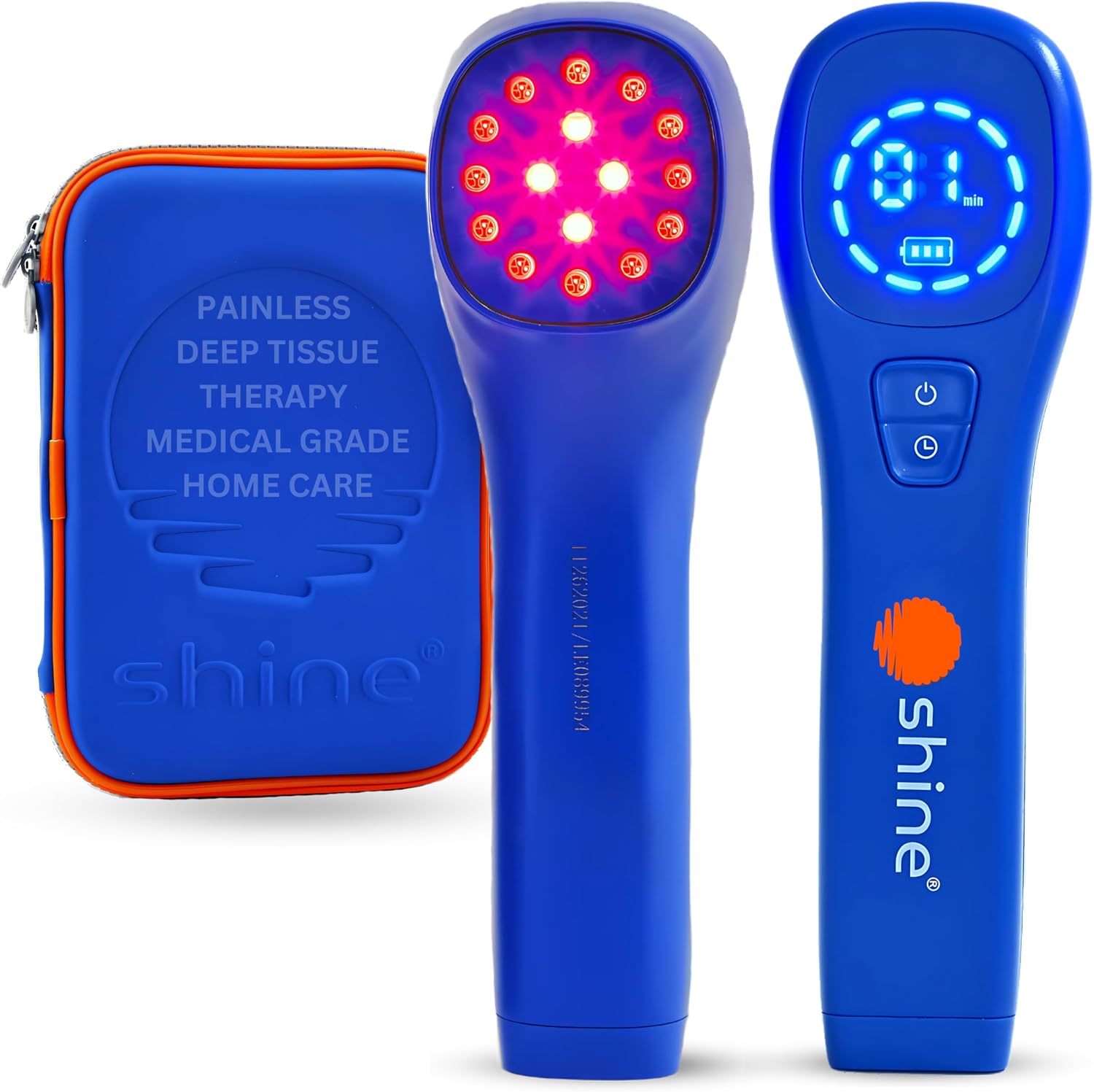 DEEP RED/NIR Plus – Shine Relief – Red & Near Infrared Light Therapy Device 660nm & 850nm for Skin Health, Joint Pain Relief & Deep Tissue Muscle Recovery | All-in-One Professional Device for Home Use