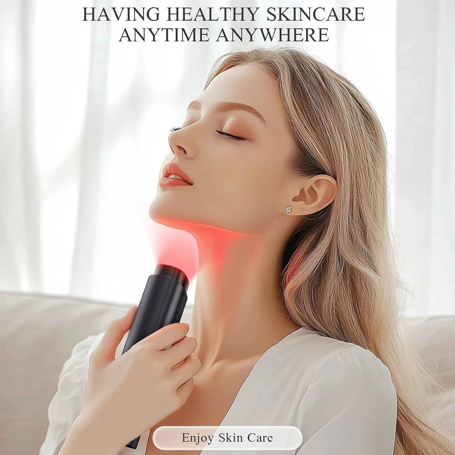 BNU Face Massager Tool, Light Facial Sculpting Tool for Lifting, Firming, Depuffing, and Promoting Absorption, 4 Level Microcurrent Facial Massager, Red Light Therapy for Face, Neck, and Eye