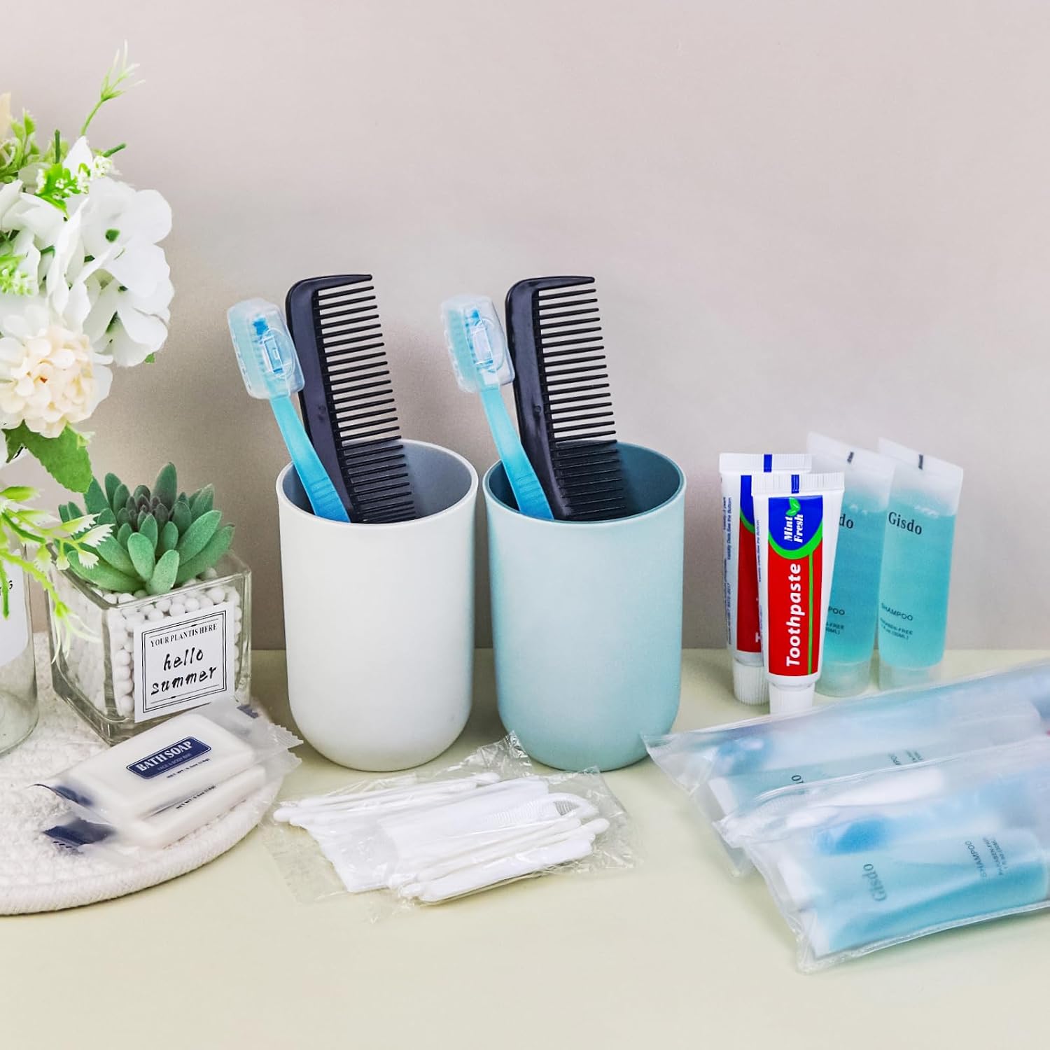 100 Kits Basic Toiletry Kits Homeless Personal Hygiene Kit Bulk Homeless Care Package Supplies Travel Toiletry Kit Homeless Hygiene Kit Bulk for Men Women Disposable Toiletry Kit(10-IN-1)
