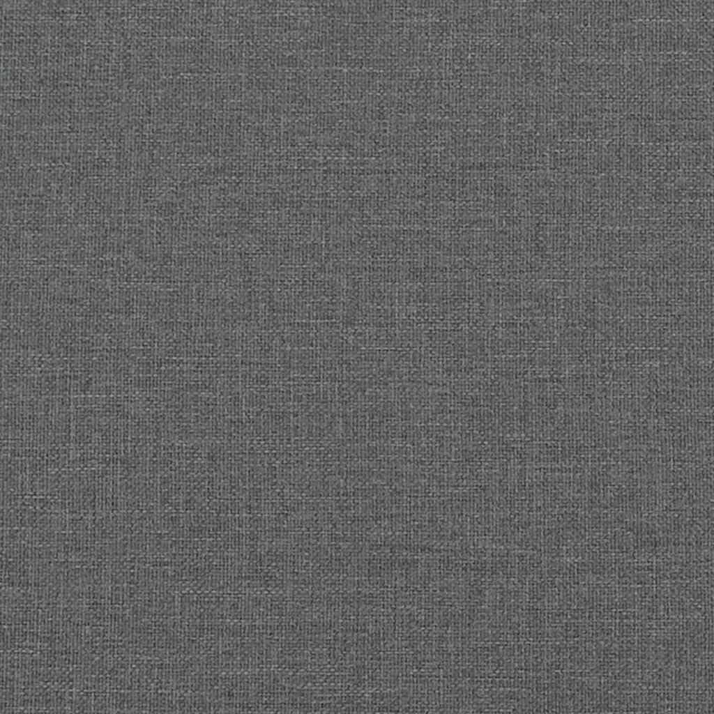 Dark Grey Twin Fabric Bed Frame with Breathable Polyester and Engineered Wood Construction, Modern Design for Bedroom, Sturdy Plywood Support and Easy Assembly