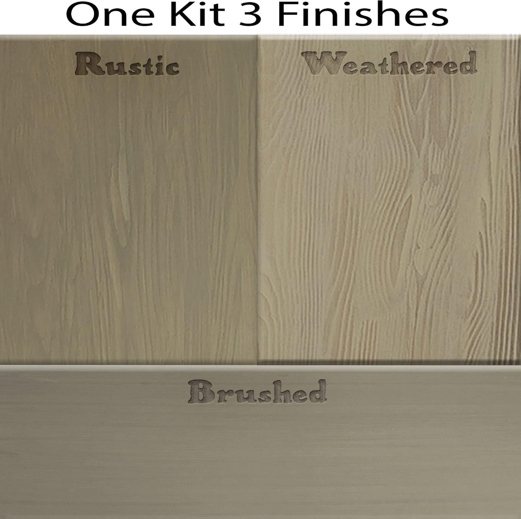 Retique It Wood Finish Countertop Kit – GO Beyond Faux Wood with Paintable Liquid Wood Based Primer and Gel Stain - Graining Tools Included (Countertop Kit, Vintage Cherry)