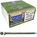 Jake Sales #10 x 2-3/4' Castle Gray Colored Composite Decking Wood Screw with Torx/Star Drive Head - Decking Exterior Coated - AQC Lumber Compatible Full Box ~ Screws