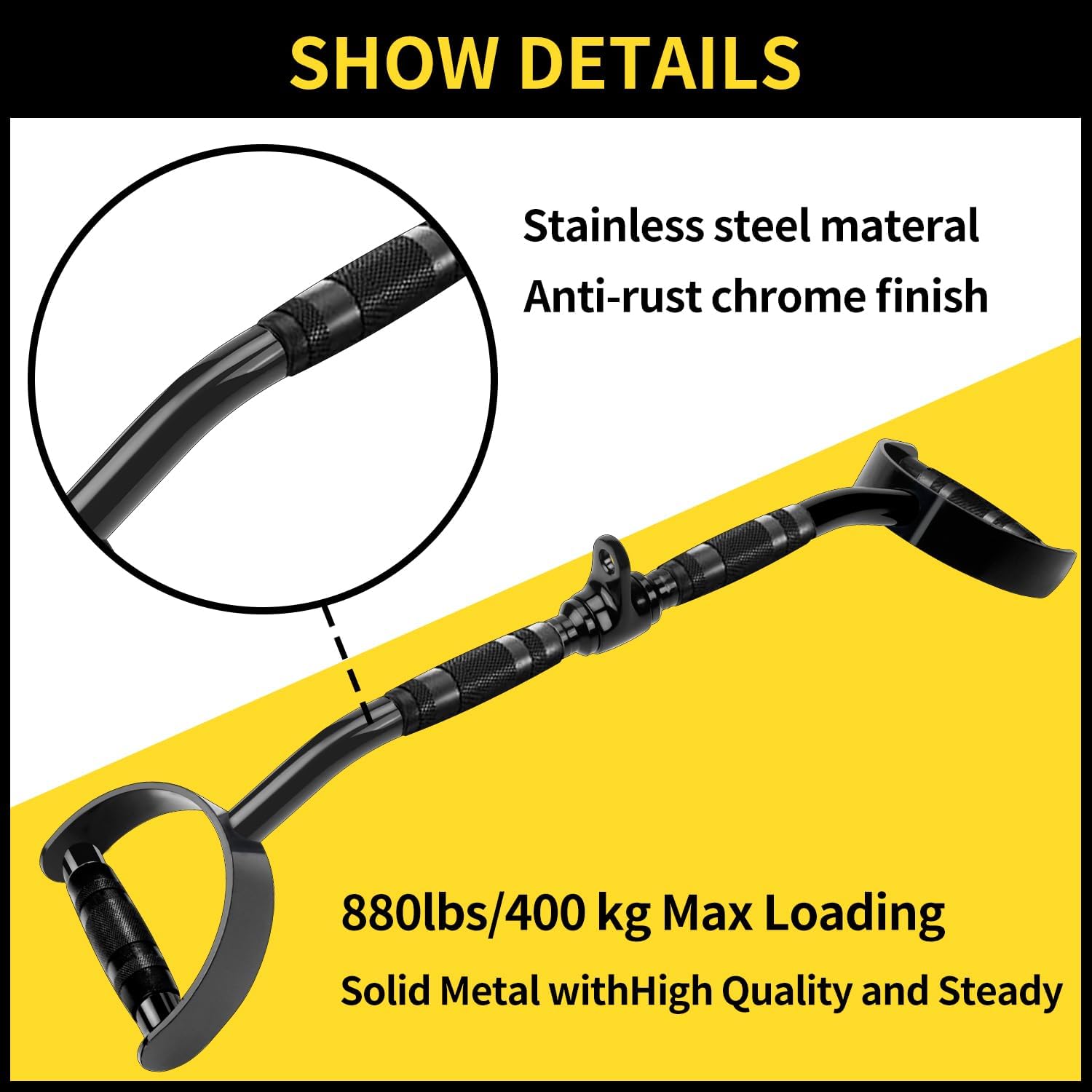 Cable Machine Attachment LAT Pulldown Attachments Cable Machine Accessories for Home Gym