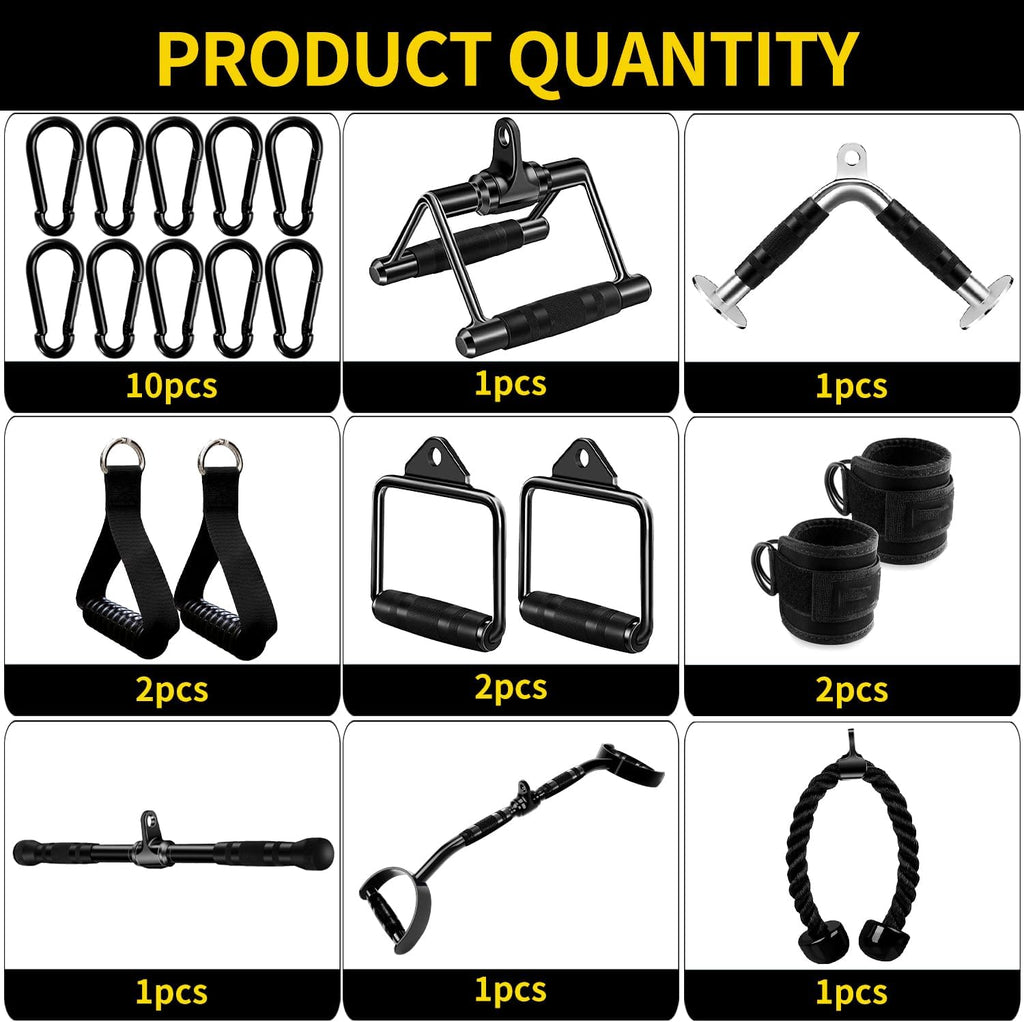 Cable Machine Attachment LAT Pulldown Attachments Cable Machine Accessories for Home Gym