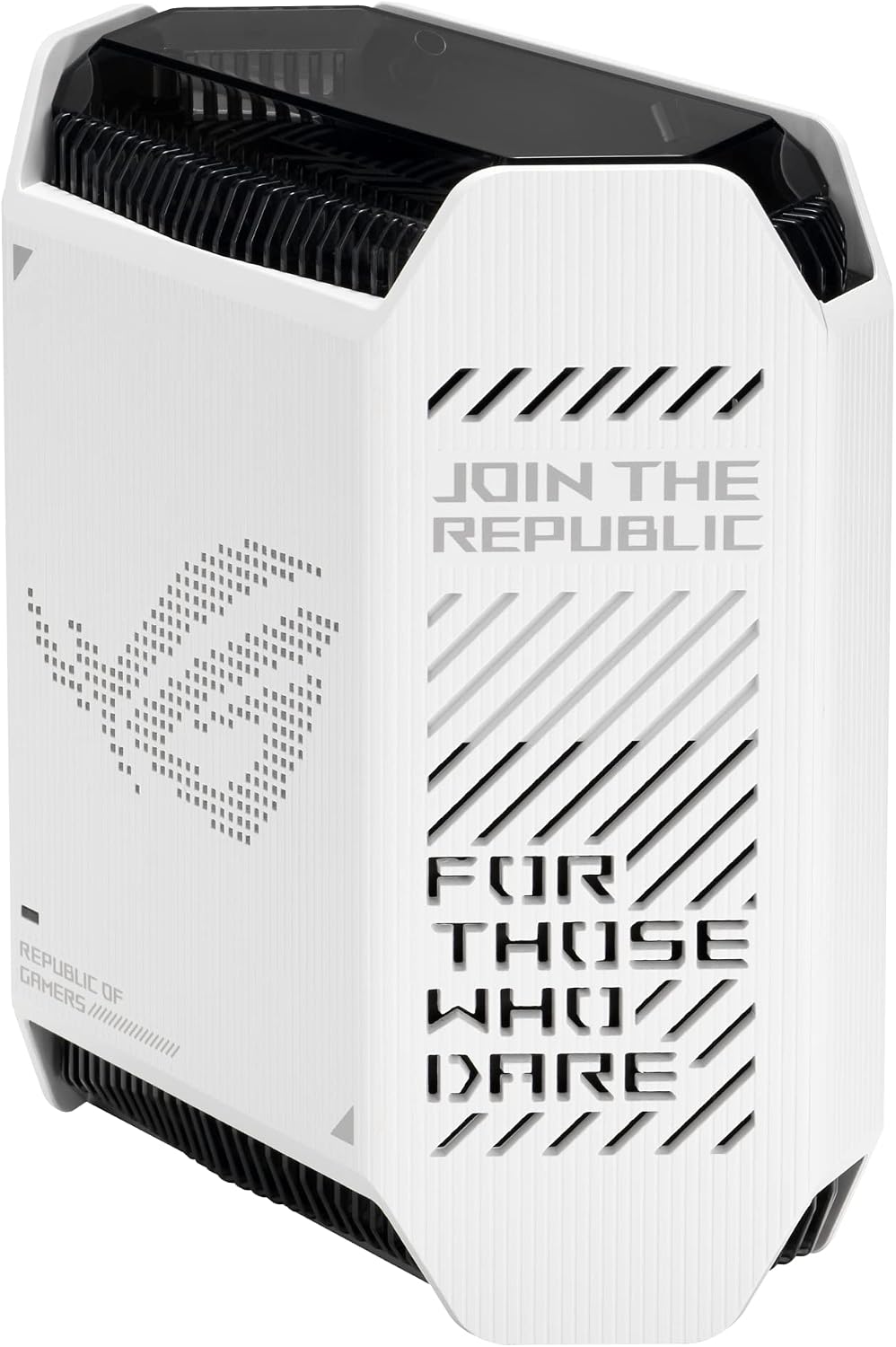 ASUS ROG Rapture GT6 (2PK) AX10000 Tri-Band WiFi 6 Gaming Mesh System, Covers up to 5,800 sq ft, 2.5 Gbps Port, Triple-Level Game Acceleration, UNII 4, Free Lifetime Internet Security, Moonlight White