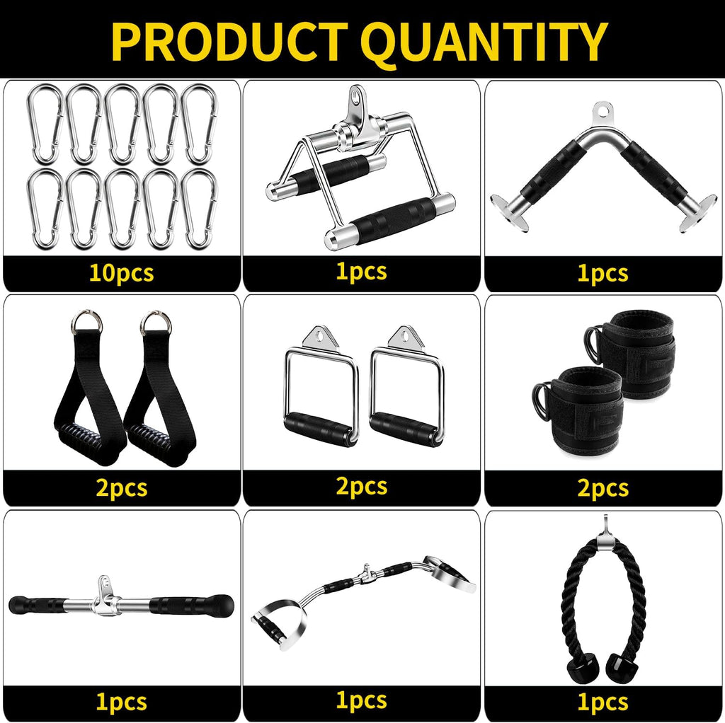 Cable Machine Attachment LAT Pulldown Attachments Cable Machine Accessories for Home Gym