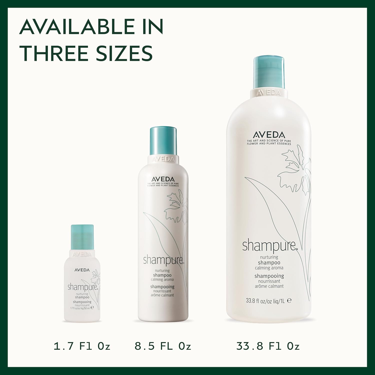 Aveda Shampure Nurturing Shampoo for Fine to Medium Hair | Gently Cleanses and Nourishes Hair | With Abyssinian Oil | Calming Aroma of Lavender & Ylang Ylang | 96% Naturally Derived*