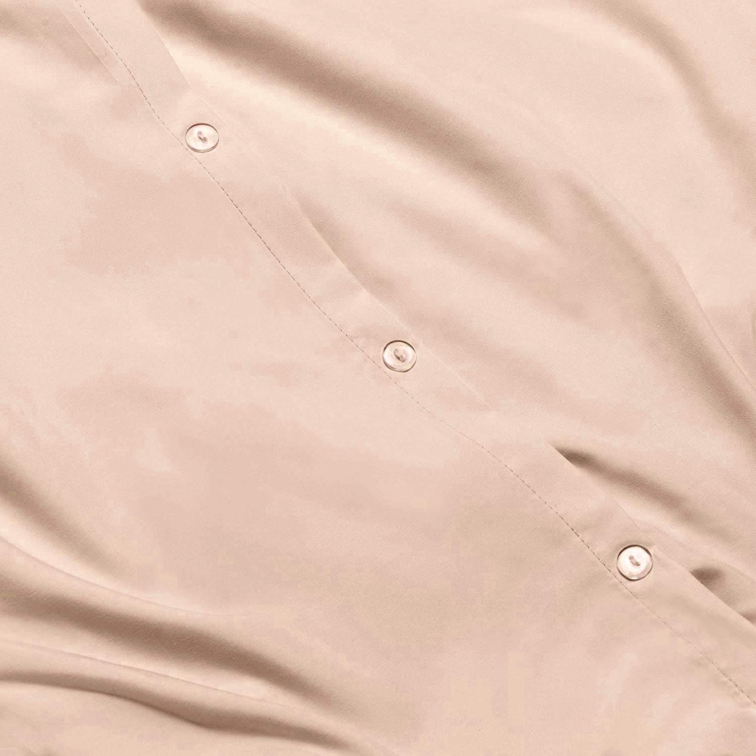4 Piece Bed in a Bag Set 100% Egyptian Cotton 600 Thread Count Duvet Cover Pillow Shams & Fitted Sheet with Extra Deep Pocket Soft Bedding(King Size, Blush)