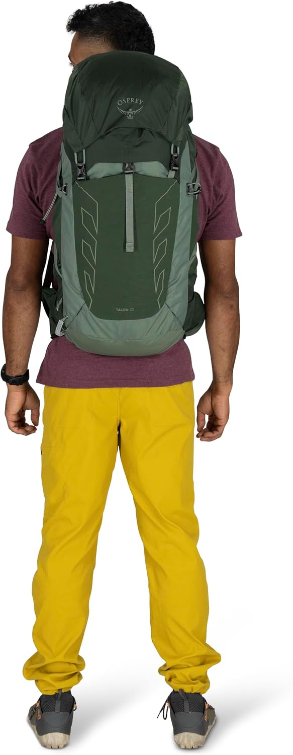 Osprey Talon 33L Men's Lightweight Hiking Backpack - Daypack for Travel & Camping, Phantom Grey/Dark Charcoal