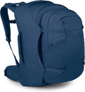 Osprey Farpoint 55L Men's Travel Backpack - Carry On Bag with Personal Item Sized Detachable Daypack, Antique Blue