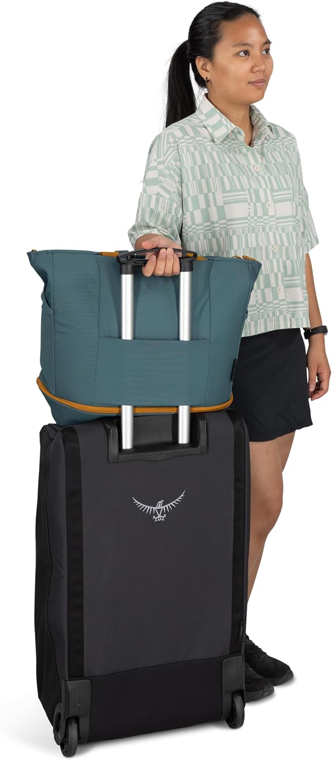 Osprey Daylite Large Tote Weekend Pack - Shoulder or Backpack Carry with Laptop Sleeve & Shoe Compartment, Barley Brown/Multi