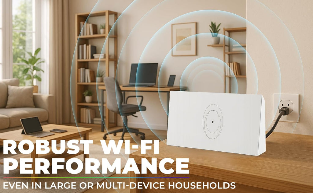 Generic WiFi 6 Mesh Router Gen 3 Compatible with Star-Link Standard Kit and Mini, White, High-Speed Wireless Internet.Coverage Around 2000 sq. ft.