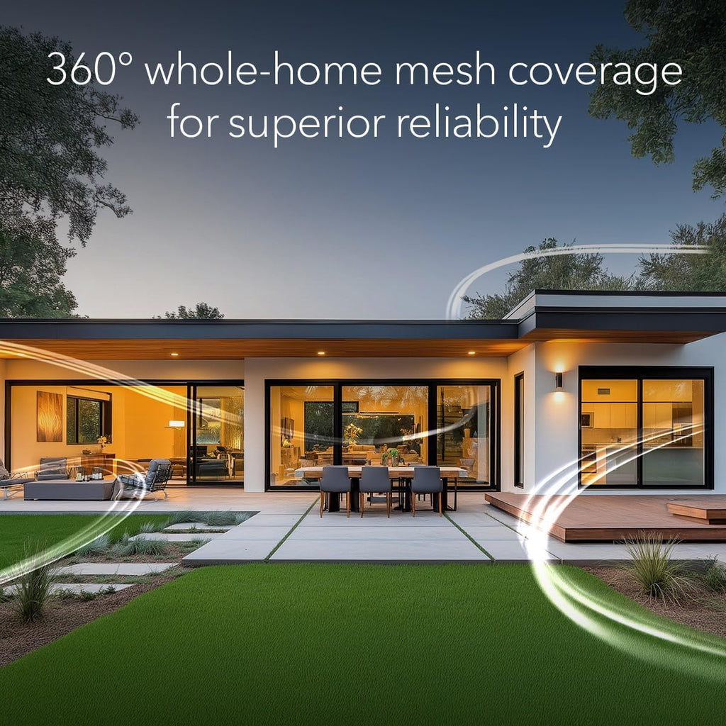 NETGEAR Orbi 370 Series Dual-Band WiFi 7 Mesh System for Home (RBE372) – Wireless Router (no Modem) + 1 Extender, Security Features, Covers 4,000 sq.ft., 70 Devices, Universally Compatible with ISPs