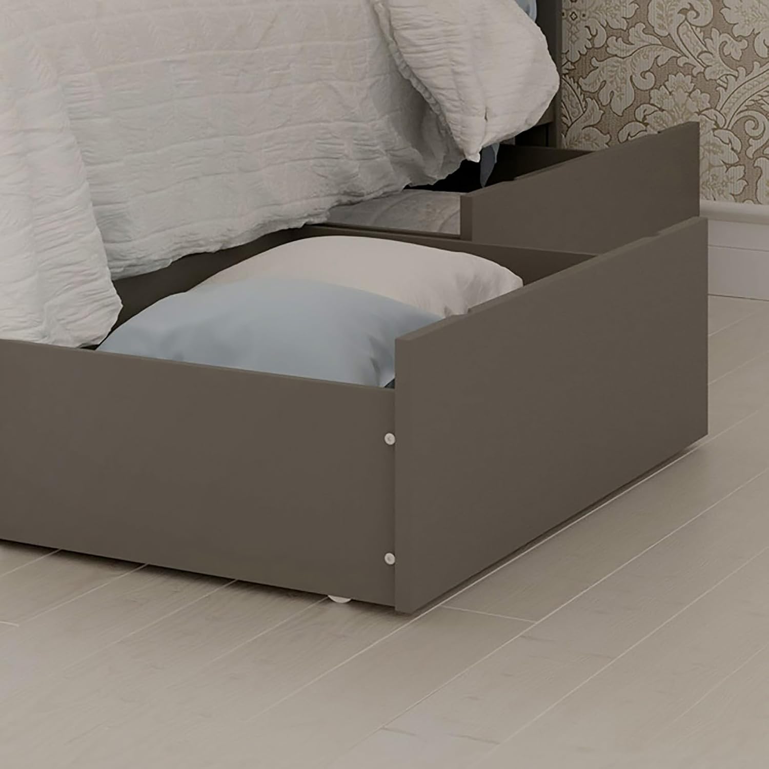 AFI Queen/King/Twin XL Under Bed Storage Drawers (Set of 2), Grey