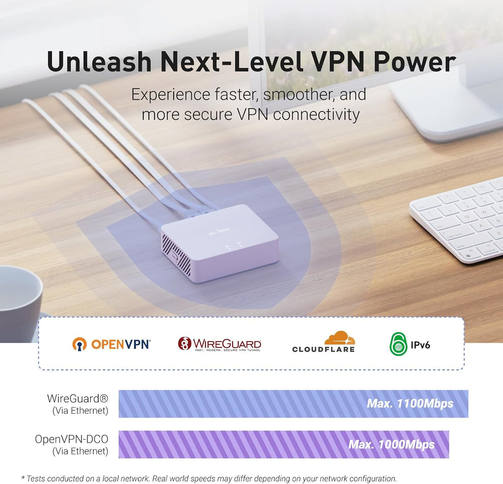 GL.iNet MT5000 (Brume 3) High-Speed Wired VPN Security Gateway for Home Office and Remote Work – Up to 1100 Mbps, 3× 2.5G Multi-WAN, DPI Security, VPN Obfuscation, OpenWrt, NO Wi-Fi