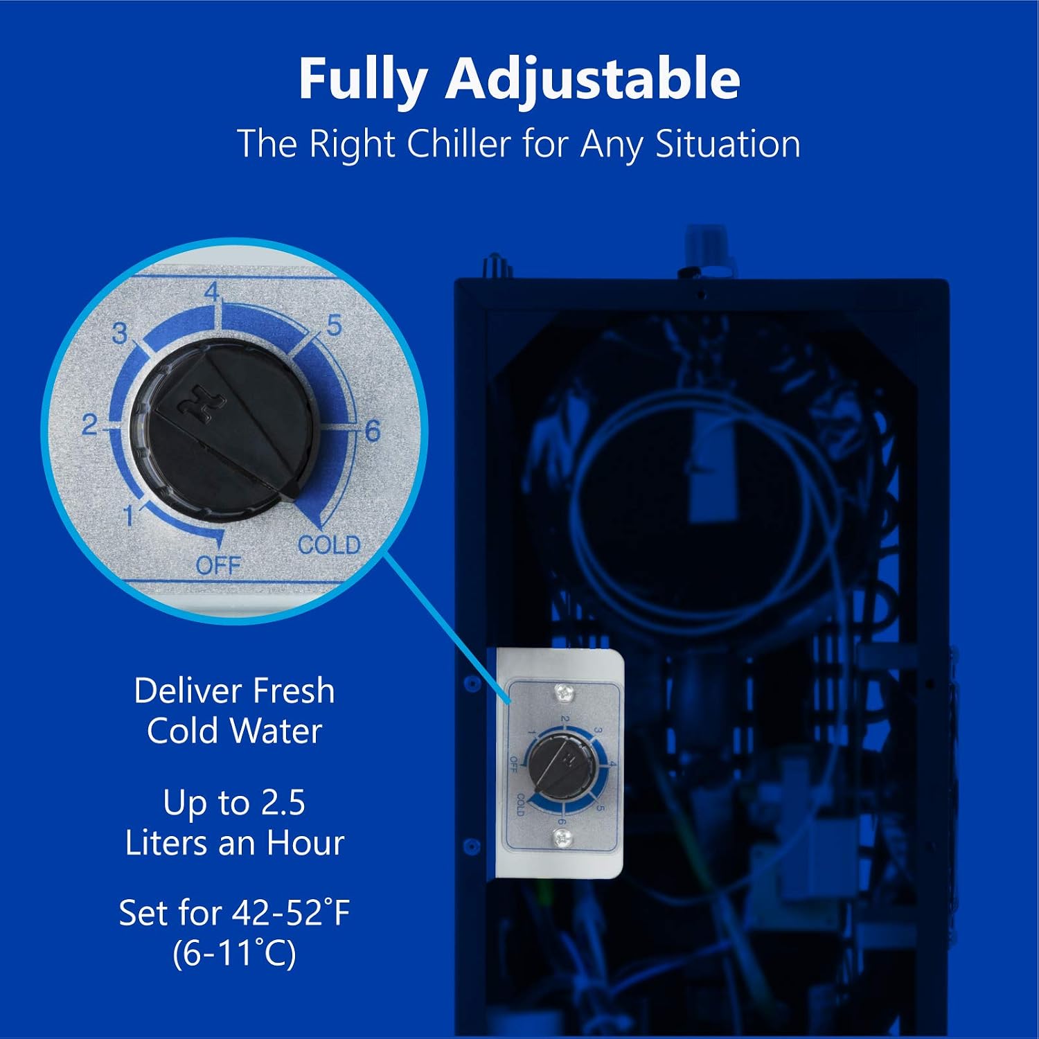 Express Water Universal Chiller Cooling System for Water Filters – Compatible with Reverse Osmosis Filtration Systems – Includes ¼' Quick Connect Set-Up