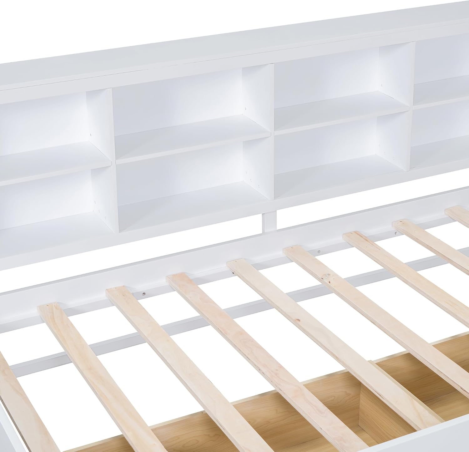 Twin Size Daybed with 2 Drawers,Minimalist Wooden Sofa Bed Frame with Storage Shelf and USB Charging Ports for Bedroom, Studyroom, Guestroom, Livingroom (White-wd56)