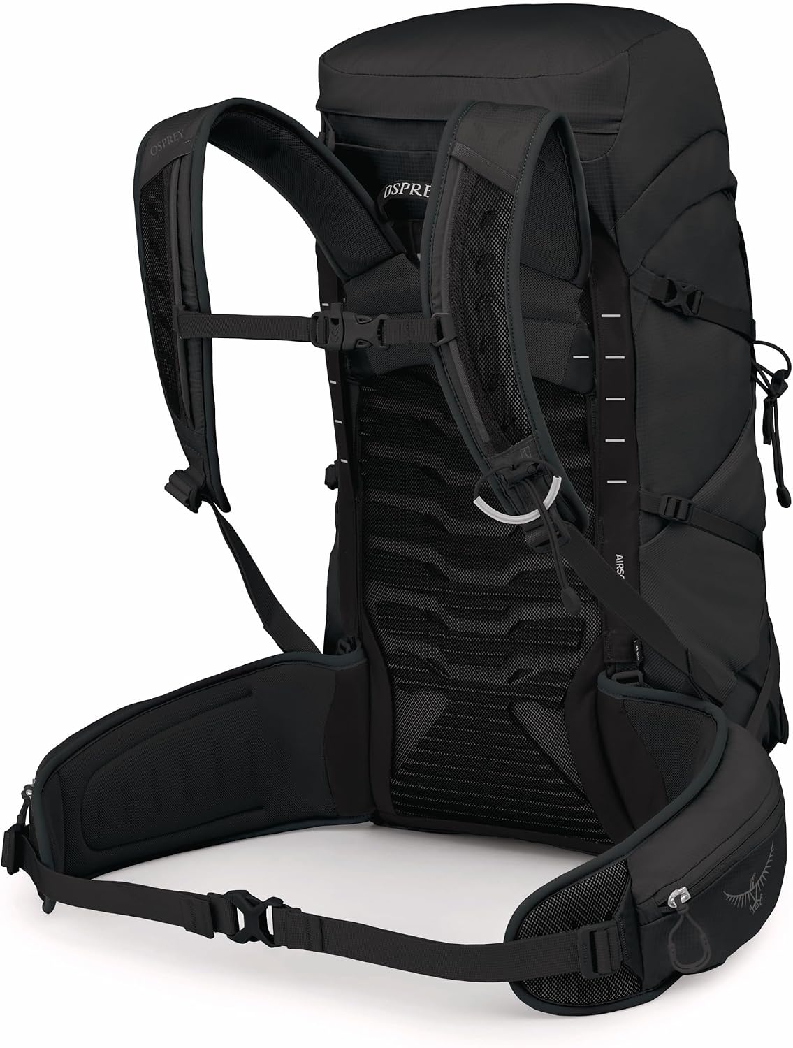 Osprey Tempest 33L Women's Lightweight Hiking Backpack - Daypack for Travel & Camping, Black/Coal Grey,Extended Fit