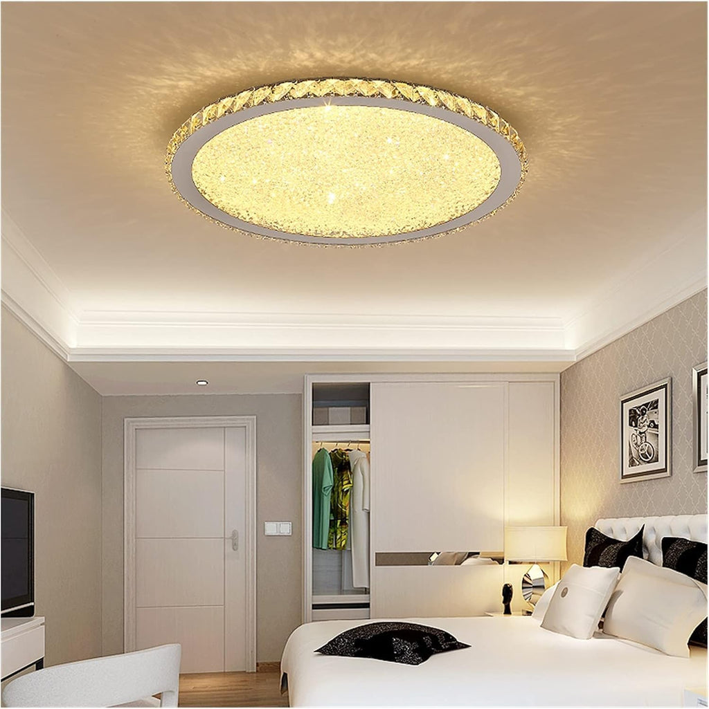 BayDe LED Modern Chandelier Lamp, Modern Crystal Chandelier Lighting Lustre Cristal Circular Square Chandeliers Ceiling Lustres De Cristal Luminarias,Modern LED Chandelier, Wall Lamps