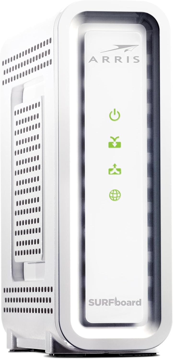 ARRIS SURFboard SB8200 DOCSIS 3.1 Multi‑Gig Cable Modem | 2 -1Gbps Ethernet Ports | Works with Xfinity, Cox, Spectrum | For Cable Internet Plans up to 2Gbps | Modem Only, Router Required