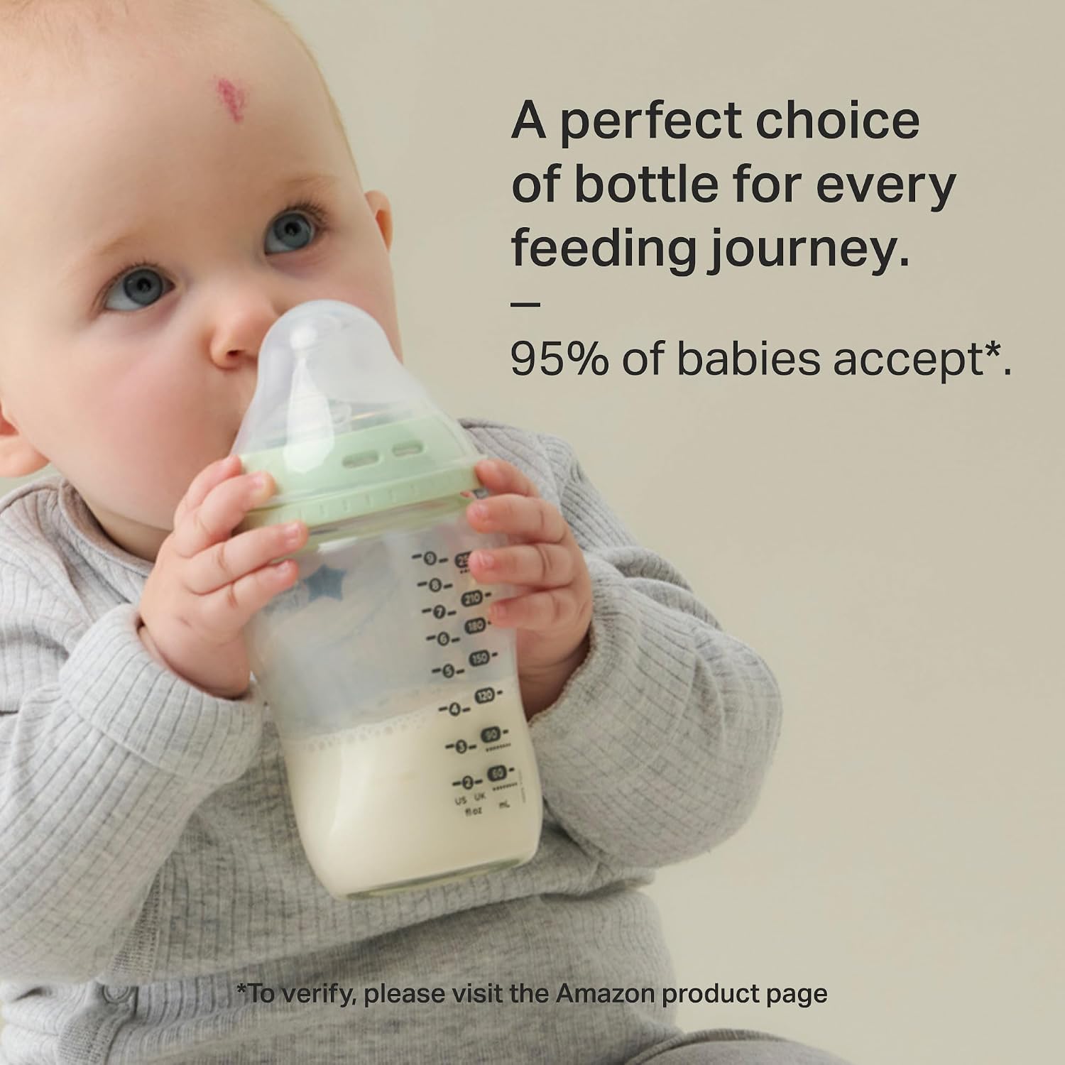 Tommee Tippee Natural Start 9oz Glass Baby Bottles, Self Sterilizing, BPA & Phthalates Free, 0+ Months, Slow Flow Breast-Like Nipple for a Natural Latch, Travel Jar, Cup Rings, (Pack of 54)