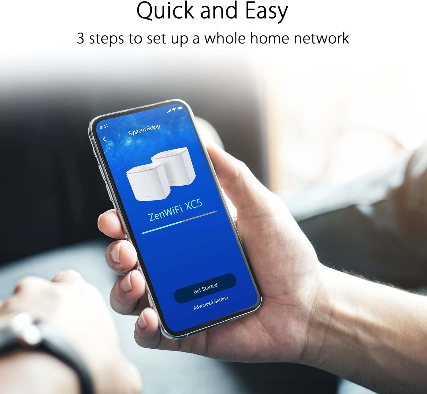 ASUS ZenWiFi AX Hybrid(XC5) AX3000 + MoCA 2.5 Mesh WiFi 6 System (1pk) - Whole Home Coverage up to 2,400 Sq.Ft. & 2+ Rooms for Thick Walls, AiMesh, Lifetime Security, Easy Setup