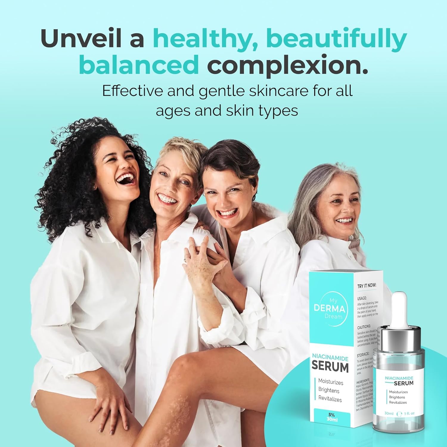 MyDerma Dream MyoGlow LED Arm, Neck, and Face Total Body Sculpting Device from MyDermaDream paired with Niacinamide Serum and NoTox Serum for Flabby Arms, Flabby legs & Turkey Neck