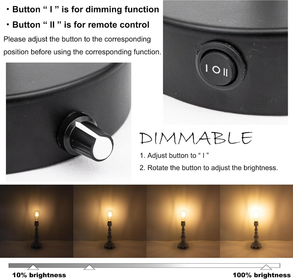 Kiven Cordless Bankers Table Lamp,1-Light Dimmable Bedside Lamps for Nightstand with Glass Lampshade, Vintage Rechargeable Desk Lamp for Reading Home Decor Bedside TD1117