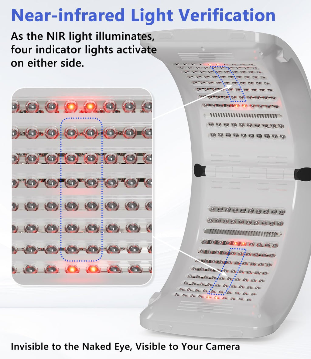 LED Light Therapy Machine FDA Cleared Red, Infrared and Blue Light Therapy, LED Face Mask Light Therapy Skin Care Photon Device for Wrinkle Reduction and Acne, G3