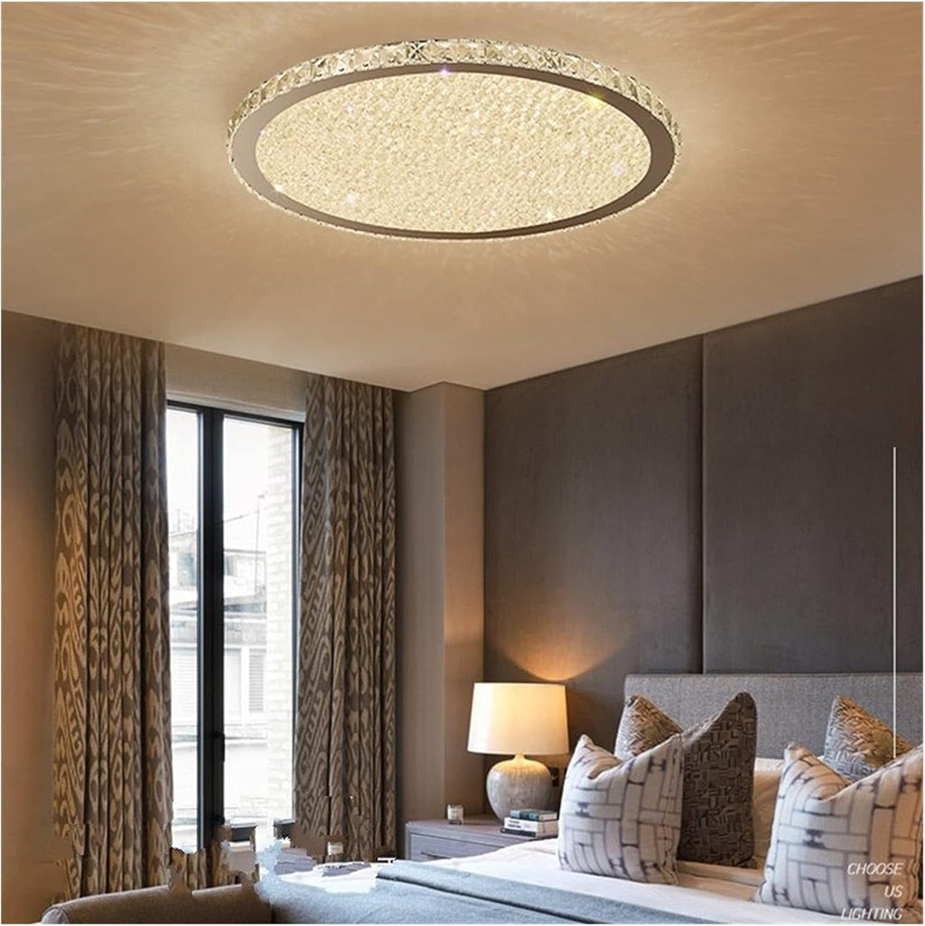 BayDe LED Modern Chandelier Lamp, Modern Crystal Chandelier Lighting Lustre Cristal Circular Square Chandeliers Ceiling Lustres De Cristal Luminarias,Modern LED Chandelier, Wall Lamps