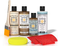 Retique It Wood Finish Tabletop Kit – GO Beyond Faux Wood with Paintable Liquid Wood Based Primer and Gel Stain - Graining Tools Included (Tabletop Kit, Dark Oak)