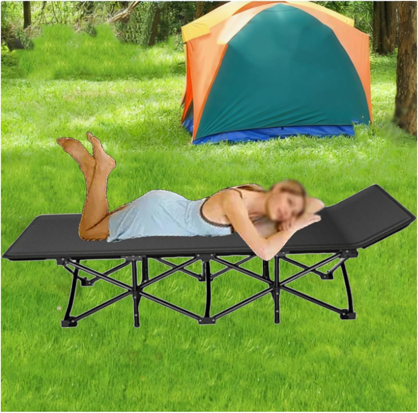 Portable Bed for Adults Foldable Mattress Fold Up Beds for Adults Guest Bed Foldable for Home Office Nap Beach Travel Camping Easy to Set Up Indoor Outdoor