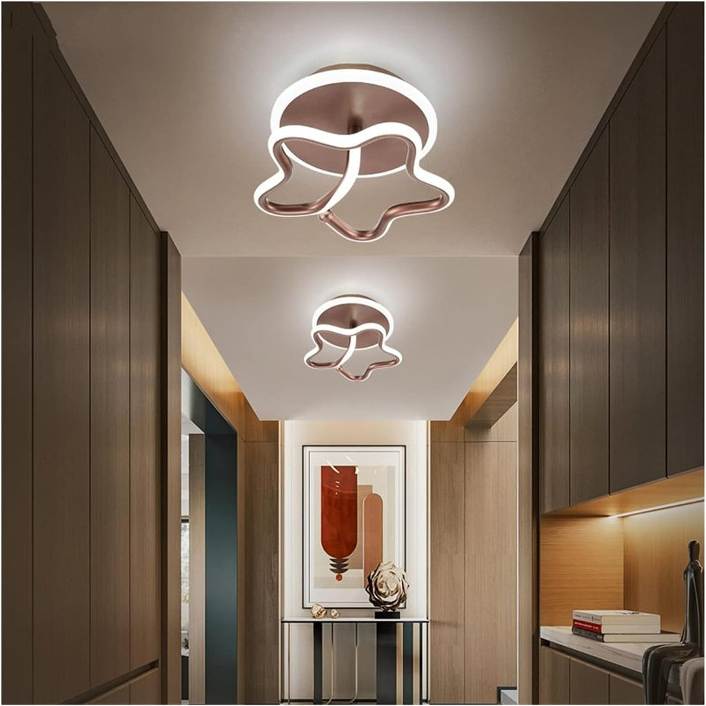 Gold Led Ceiling Lights Compatible with Living Room Bedroom - Hall Corridor Lamp Stars Loft Stairs Light Luminaria,Chandelier