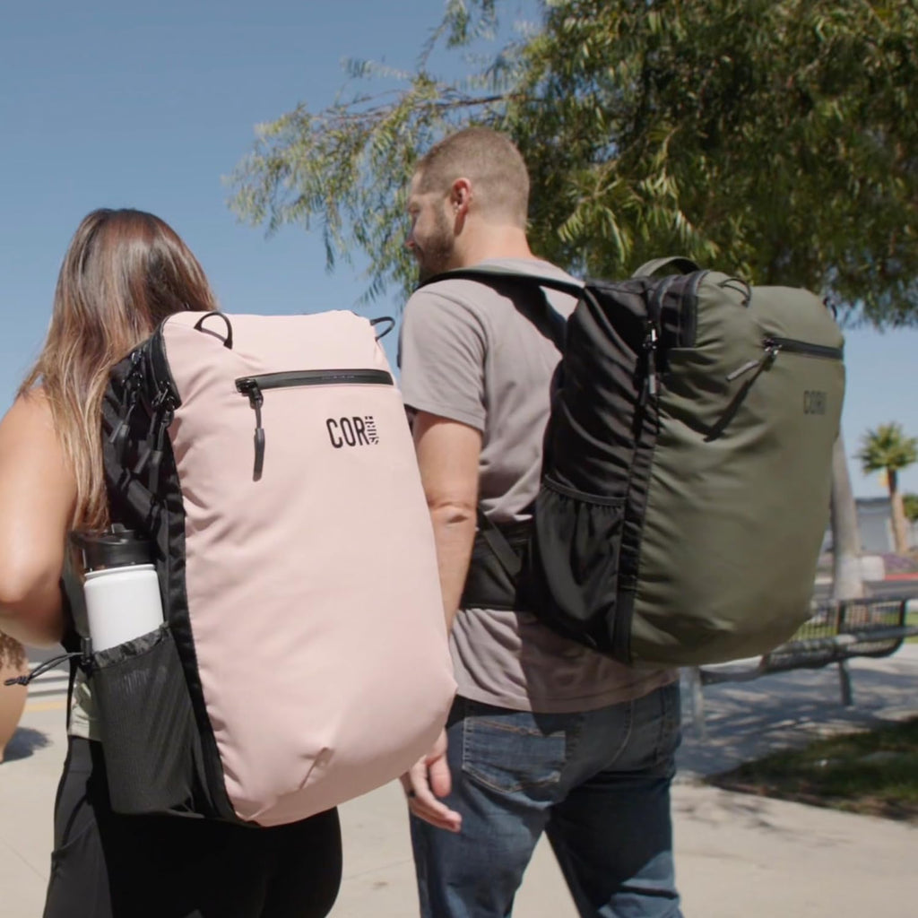 COR Surf Carry On Travel Backpack | NOW with Premium YKK Zippers | Flight Approved Carry On Laptop Backpack with Secret Passport Pockets | The Island Hopper (28L, Army Green)