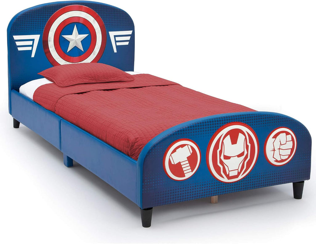 Delta Children Upholstered Twin Bed, Marvel Avengers