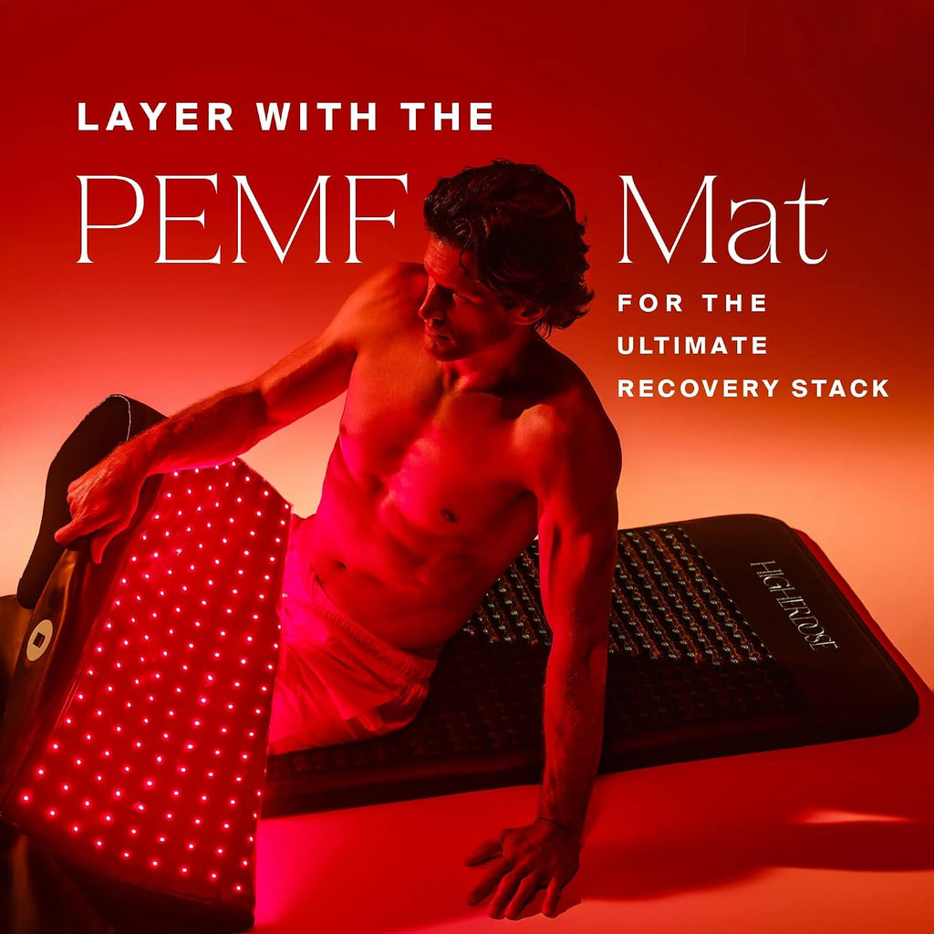HigherDOSE Full Body Red Light Therapy Mat - Infrared Red Light Therapy Pad with 1,000 LEDs (660nm + 850nm) for Circulation, Recovery, Skin, Energy, Mood & At-Home Redlight Therapy for Body