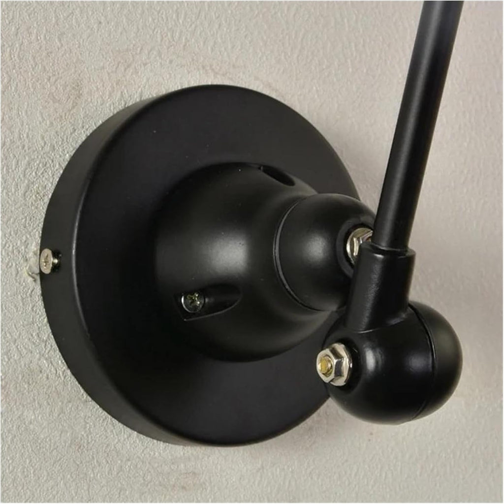 Wall Sconces, Nordic Retro Adjustable Joint Long Arm Wall Lamp Creative Indoor Bedroom Bedside Home Decor Iron Light Modern Luminaria