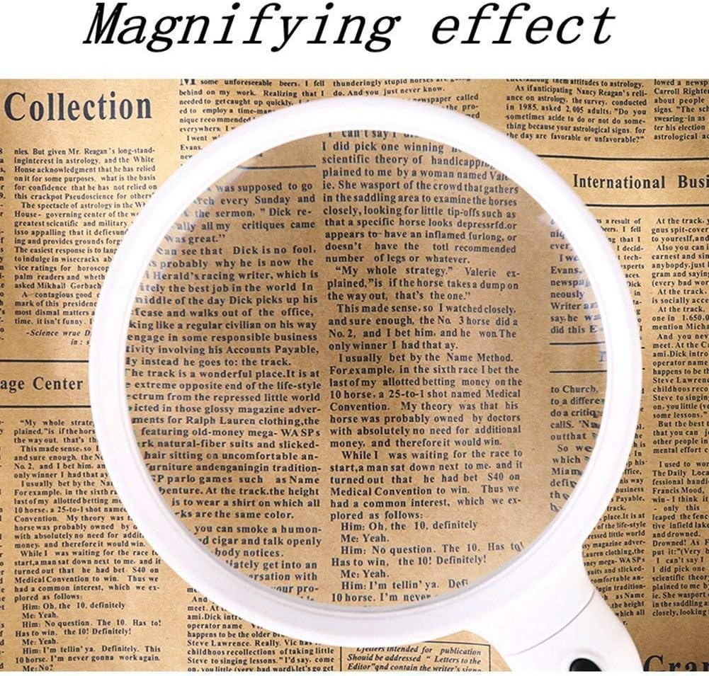 Magnifying 8X Desktop Lighting HD Magnifier Lamp for Elderly, Youth, Children, Reading Books, Electronic Maintenance Inspection, Mobile Phone Repair Handheld